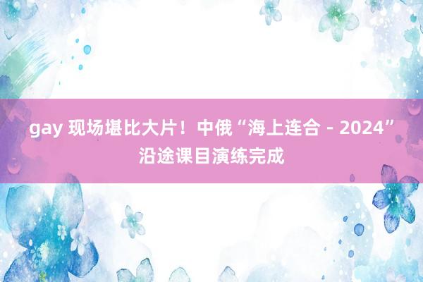 gay 现场堪比大片！中俄“海上连合－2024”沿途课目演练完成