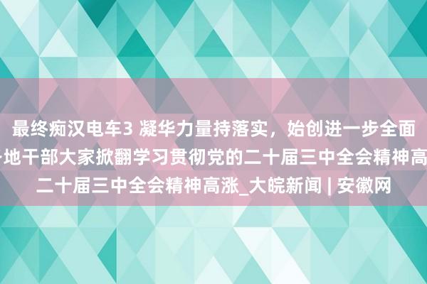 最终痴汉电车3 凝华力量持落实，始创进一步全面深化改进新步地——各地干部大家掀翻学习贯彻党的二十届三中全会精神高涨_大皖新闻 | 安徽网