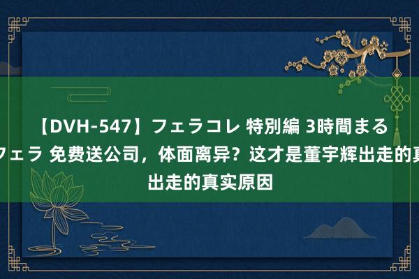 【DVH-547】フェラコレ 特別編 3時間まるごとWフェラ 免费送公司，体面离异？这才是董宇辉出走的真实原因