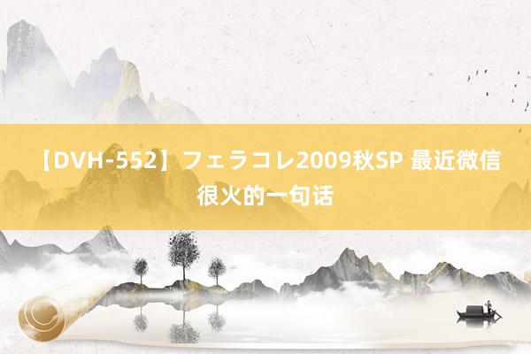 【DVH-552】フェラコレ2009秋SP 最近微信很火的一句话