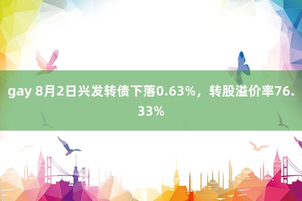 gay 8月2日兴发转债下落0.63%，转股溢价率76.33%