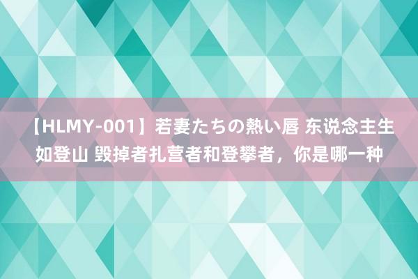 【HLMY-001】若妻たちの熱い唇 东说念主生如登山 毁掉者扎营者和登攀者，你是哪一种