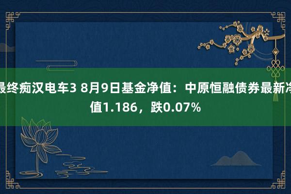 最终痴汉电车3 8月9日基金净值：中原恒融债券最新净值1.186，跌0.07%