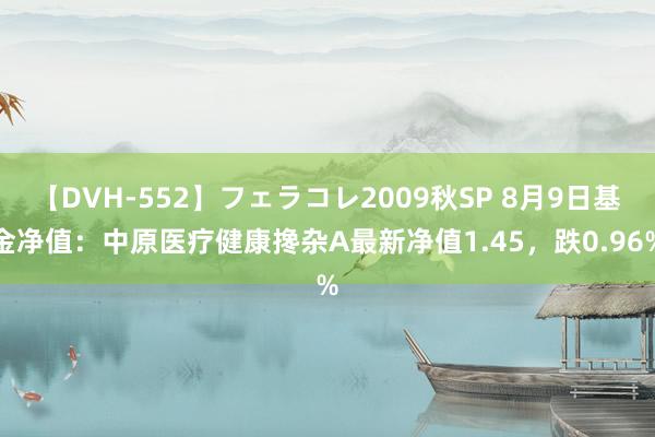 【DVH-552】フェラコレ2009秋SP 8月9日基金净值：中原医疗健康搀杂A最新净值1.45，跌0.96%