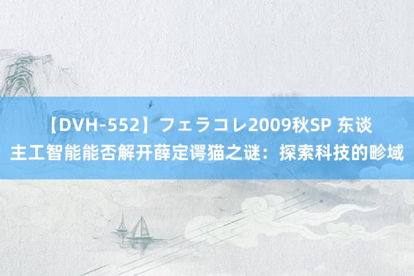 【DVH-552】フェラコレ2009秋SP 东谈主工智能能否解开薛定谔猫之谜：探索科技的畛域