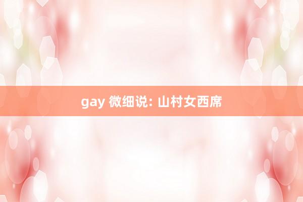 gay 微细说: 山村女西席