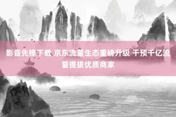 影音先锋下载 京东流量生态重磅升级 干预千亿流量提拔优质商家