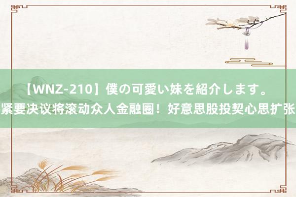 【WNZ-210】僕の可愛い妹を紹介します。 紧要决议将滚动众人金融圈！好意思股投契心思扩张